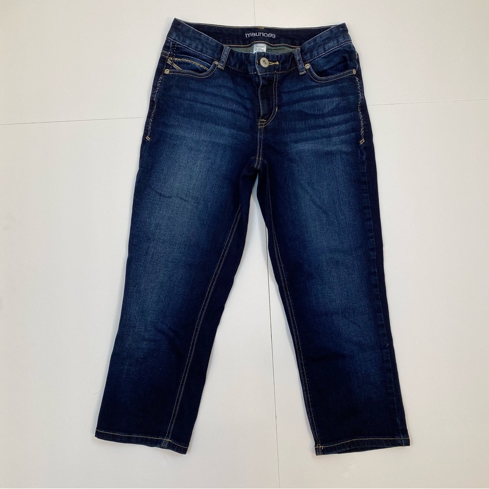 Maurices dark wash Capri denim jeans size 3/4 - Picture 13 of 13